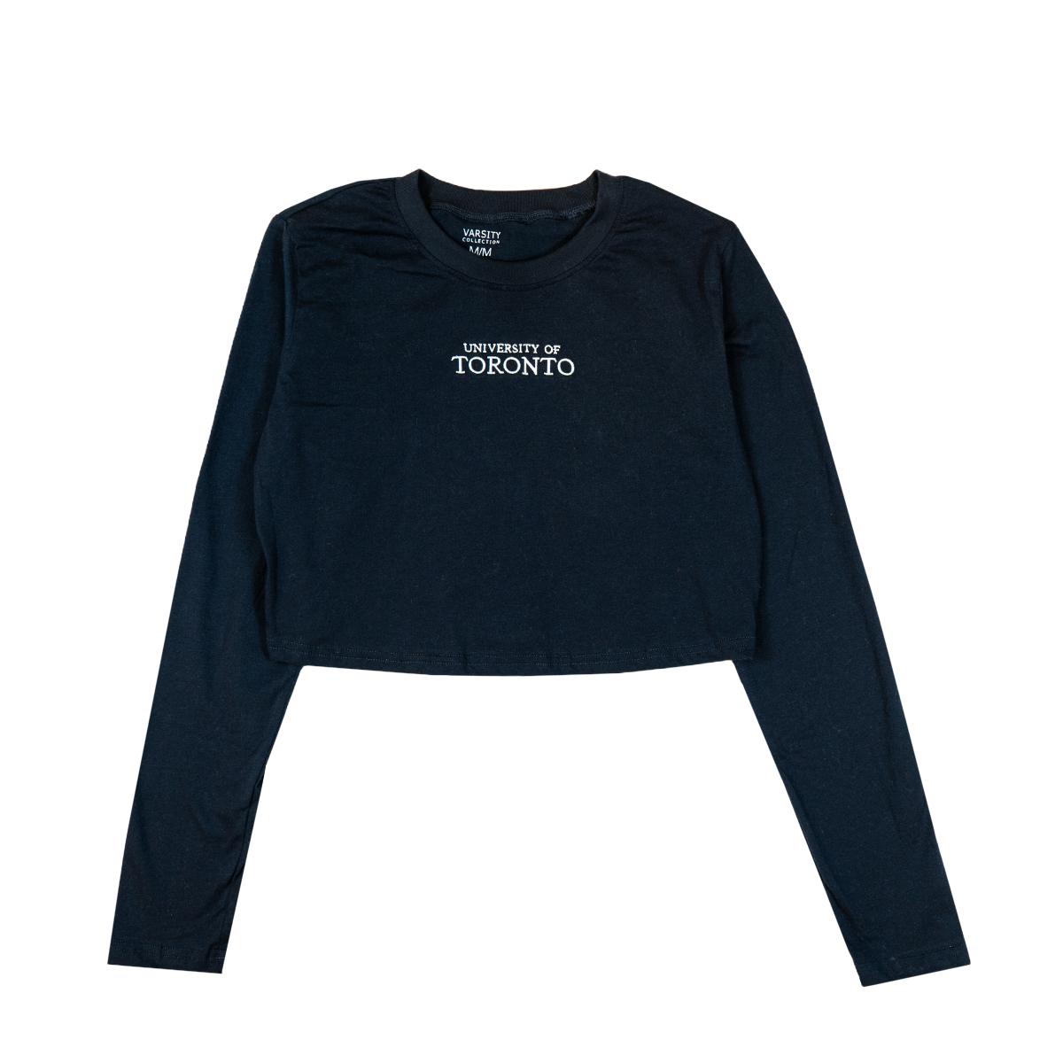 Women's U of T Embroidered Cropped Long Sleeve | Varsity Collection